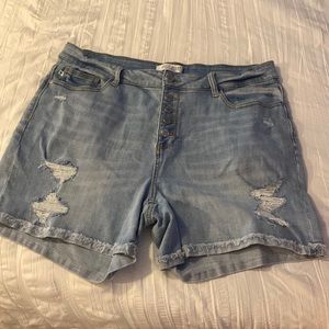 Judy Blue Button Fly Jean Shorts